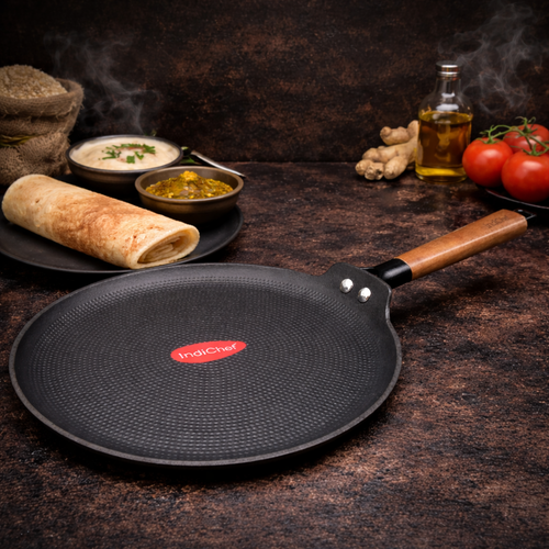 Indichef Titanium Coated Cast Iron Dosa Tawa