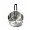 Indichef Triply Stainless Steel Saucepan with Lid - 1.2 litres (140 MM/ 14 CM) | 2.5 mm Thick | Tea, Chai Pan | 5 Year Warranty | Induction & Gas Friendly, Heavy Bottom - Silver