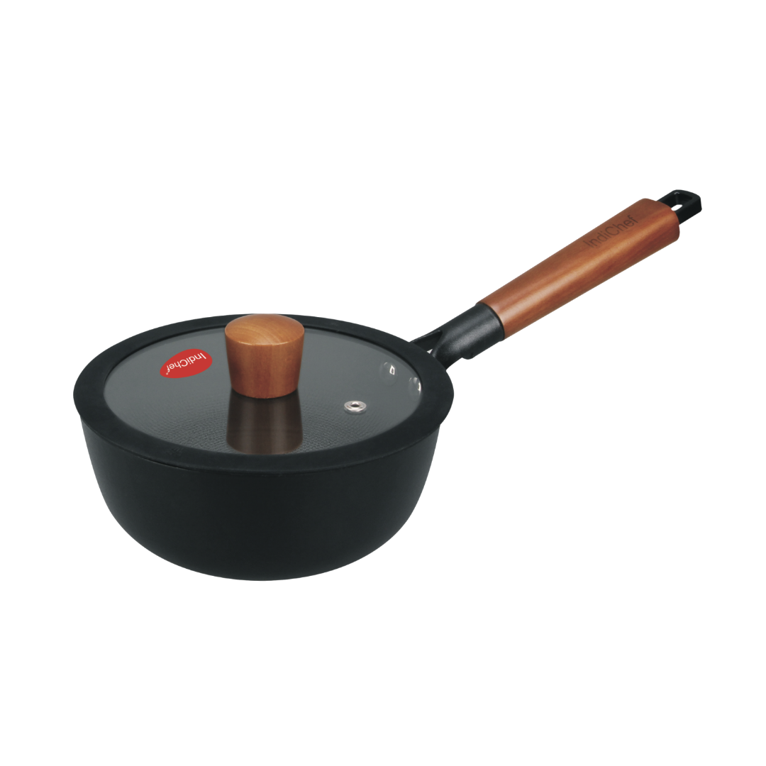 Indichef Titanium Coated Cast Iron Sause Pan