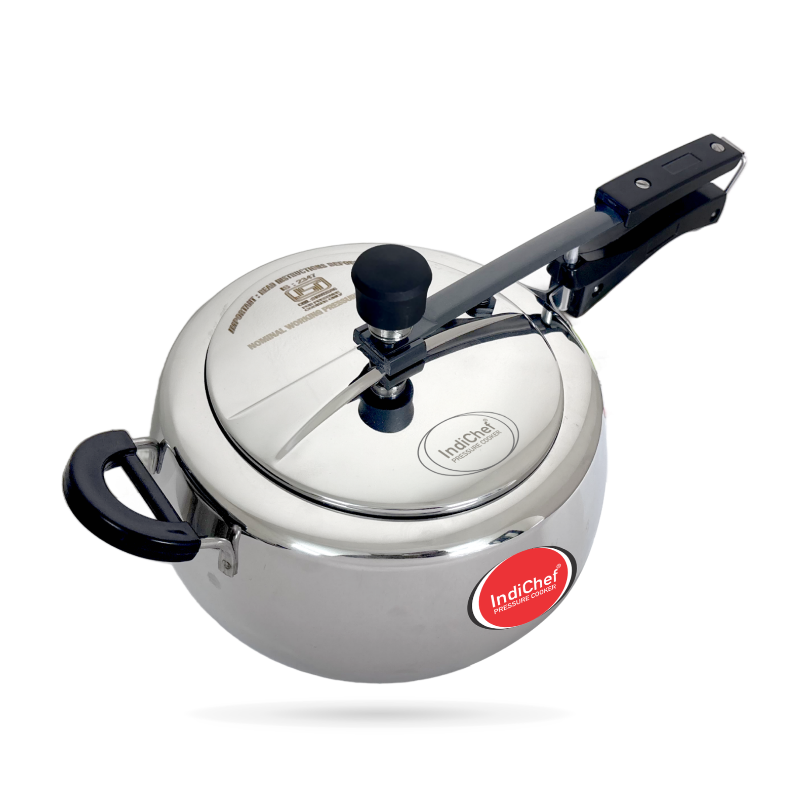 IndiChef Handi Triply Stainless Steel Induction Base Pressure Cooker, Inner  Lid Fuel Efficient, Sandwich Base Design