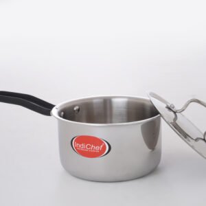 IndiChef Sauce Pan with Lid (Triply, Induction Bottom)